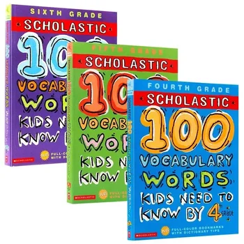 100 Žodžių Vaikams Reikia Skaityti Pagal Rangą 4-6 Originalo Anglų Kalba Amerikos Pradinėje Mokykloje Žodžių Žodyno, Skaitymo Pratybų Darbaknygę