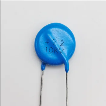 10VNT Aukšto dažnio mėlyną keramikos chip kondensatorius 10KV 472K 4700pF aukštos įtampos elektros energijos tiekimo keraminio kondensatoriaus dielektriko