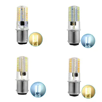 110/120V 2.6 W LED Kukurūzų Lemputes Balta/Šiltai Balta Energijos Taupymo BA15D Kristalų Lempos, Siuvimo Mašina, Aukšto Ryškumo Led Šviesos