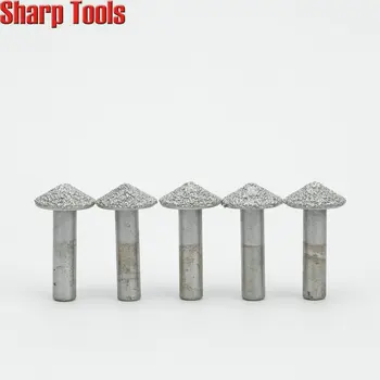 120 Laipsnių 8mm V-Formos CNC Frezavimo Graviravimo Įrankis Cutter Diamond Kelvedžio Bitai Akmens Drožyba Roughing 3D Smailas Endmill 5vnt