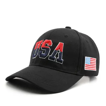2023 Medvilnės JAV Raidžių Siuvinėjimo Casquette Beisbolo kepuraitę Reguliuojamas Lauko Snapback Skrybėlės Moterims ir Vyrams 214