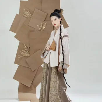2023 Originalus Hanfu Dres Moterų Jin Stiliaus Aštuonių Skaldytų Sijonas Pavasarį, Rudenį Kinijos Tradicinės Hanfu Drabužiai