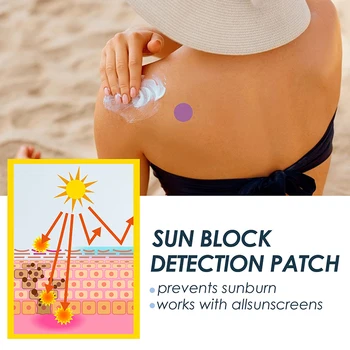 24pcs Vasaros Lauko Ultravioletinių Bandymo Juostelės Anti UV Apsauga Odos Apsauga Spalva Keičiasi Lipdukai
