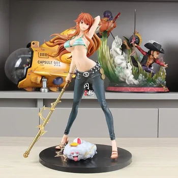 37cm One Piece Anime Pav Nami Statulėlės Pvc Gk Statula Statulėlės Lėlės Modelio Ornamentu Surinkimo Kambario Decora Stalas Dovanų Žaislai