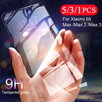 5/3/1Pcs grūdintas stiklas xiaomi mi MAX 2 3 screen protector filmas xiaomi mi sumaišykite 2 2 3 telefono apsauginis stiklas išmanųjį telefoną