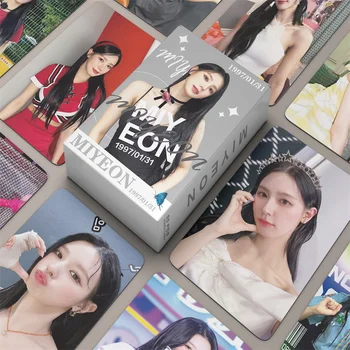 55pcs/komplektas(G). I-DLE CHO Mi-Yeon Albumą GIDLE Kortelės SONG YU-KI SHUHUA L MINNIE SOOJIN Ventiliatoriaus Mėgstamiausia Dovana Atspausdinta Nuotrauka Atvirukas KPOP
