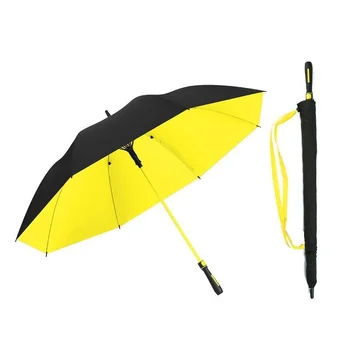 apsauginis skėtis golfo skėtis pluošto tiesiai lazdele, kremo nuo saulės ir rainproof verslo reklamos spalvų rankena