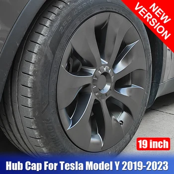 Automobilių Ratų Dangteliu Rinkinys, Automobilių Hubcap 4PCS 19 Colių Stebulės Dangtelis Pakeitimo Automobilių Reikmenys Visiškai Padengti Tesla Model Y 2019-2023