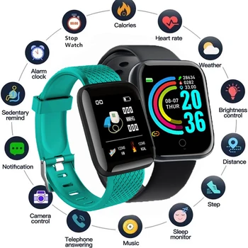 Daugiafunkcinis Smart Watch Vyrai Moterys Bluetooth Prijungto Mobiliojo Telefono, Muzikos Fitneso Sporto Apyrankę Miego Stebėti Y68 Smartwatch D20