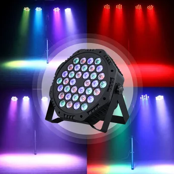 DMX512 36x1W spalvotas arba RGB Vienos spalvos LED Butas Par Šviesos, Garso Aktyvuotas Dmx Valdymo DJ Disco Baras Šalies Scenos Apšvietimas