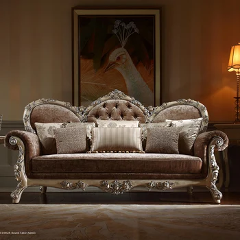 Dramblio kaulo balta daryti senosios medžio masyvo sofa angliavandenilių Europos kokybės sekimo sidabro audinio sofos, beržo baldai užsakymą