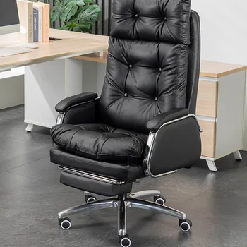 Ergonomiška Biuro Kėdė, Miegamasis Patogus Kompiuteris Rankos Kėdės Žaidimų Odos Dizaineris Cadeira Para Escritorio Biuro Baldai