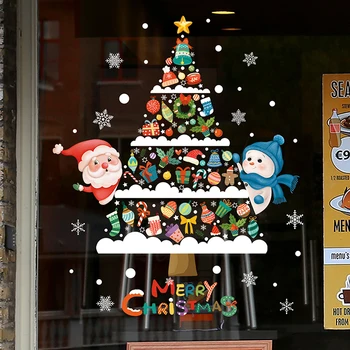 Kalėdiniai Langų Lipdukai Linksmų Kalėdų Dekoracija Namuose Kalėdos Siena Lipdukas Vaikai Sienos Lipdukai Laimingų Naujųjų Metų 2024 30X45cm