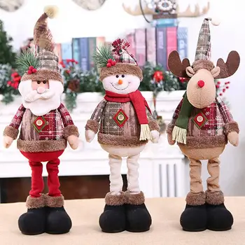 Kalėdų Santa Sniego-Šiaurės Elnių Kalėdų Dekoro Kojos Stalo, Židinio Apdailos