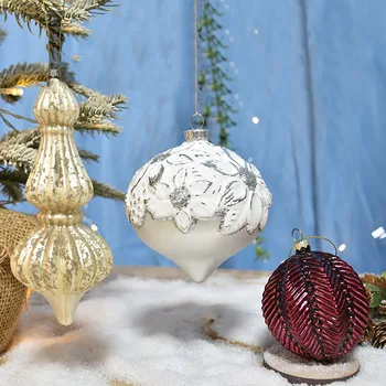 Kalėdų Stiklo Spalvos Tapybos Spurgos Kabantys Papuošalai Kalėdų Medžio Ledų Mini Vyno Butelis Pakabukas Navidad Dekoracijos Namams