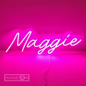 maggie Neoninis Ženklas Led Neon Požymiai Asmeninę Šeimos Dovana Užsakymą Neoninės Šviesos Ženklai, dėl Estetinių Šalies Baras Atelier Sienų Apdaila