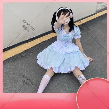 Mielas Pure Girl Lolita Dress Pynimas Kambarinės Apranga Japonijos Tarnautojas Cosplay Seksualus Kostiumai Kasdien Prijuostė Vienodas Kawaii Pižama Komplektas Naujas