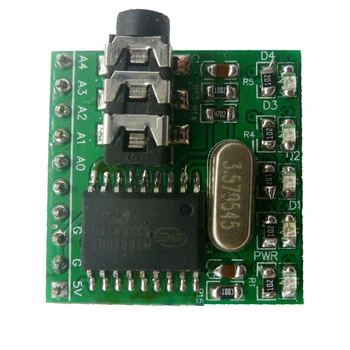 MT8870 DTMF Dekoderis Balso Dekodavimo Modulį Telefono Nuotolinio Valdymo Valdybos LED Indikatoriai Su Kaiščiais ir Garso Kabelį