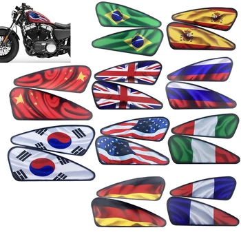 Nacionalinės Vėliavos Dizainas Kuro Dujų Bako Lipdukas Lipdukas, Skirtas Harley Sportster XL 48 72 883 1200 Cafe Racer Chopper Bobber