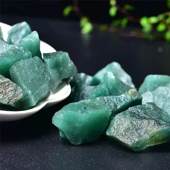 Natūralaus Green Aventurine Kristalų Tangling Jade Kvarco Egzemplioriai, Kolekcines, Namų Dekoro Raw Grubus Gydomųjų Mineralinių Kristalų Perlas