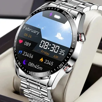 Naujas EKG+PPG 1.28 colių HD Ekranas, Smartwatch Vyrai 