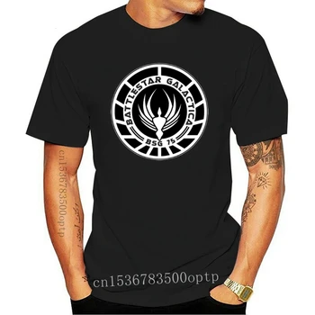 Naujas Juokingi Vyrų marškinėliai Moterims suvenyrinius marškinėlius Battlestar Galactica Galactica Ženklelis T-Shirt