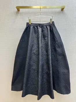 Pusė sijonas ilgas dizaino aukštos kokybės mados temperamentas plonas plonas atsitiktinis viskas 2023 rudenį moterų karšto naujas