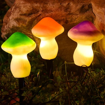 Saulės Grybo Lempa Lauko Sodo Šviesos diodų (LED) Kiemo Dekoracija Šviesos Įvairių Spalvų Fėja String Šviesos Kiemas, Kiemo Puošimas