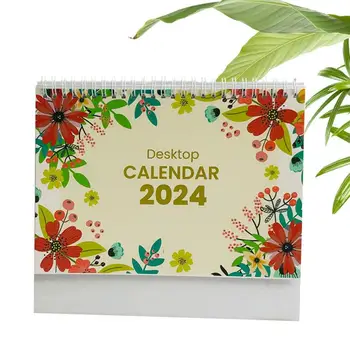 Stalas Stovi Kalendorius 2024 Darbalaukio Mėnesio Planuotojas Lentelė Biuro Stalo Tvarkaraštis