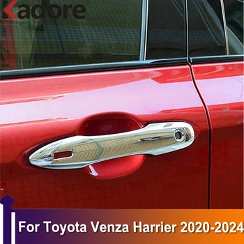 Toyota Venza Lingės 2020-2022 2023 2024 Pusės Durų Rankena Dubenėlį, Padengti ABS Chrome Stiliaus Apdaila Išoriniai Priedai Lipdukas