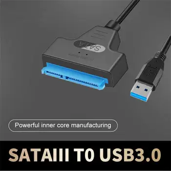 USB 3.0/2.0 SATA 6 Gb / s 3 Kabelis Sata Į USB 3.0 Adapteris Parama 2.5 Colio Išorinis HDD SSD Kietąjį Diską 22 Pin Sata III Kabelis