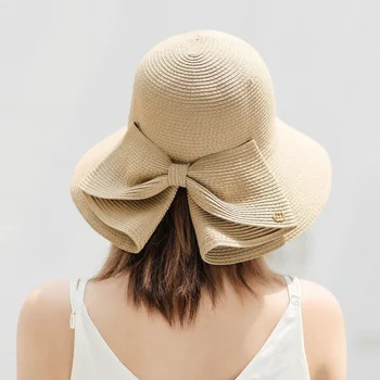 Vasaros Skrybėlės Moterų Paplūdimio Skrybėlę Moterų Skrybėlės Šiaudų Skrybėlę Kibiro Kepurę Kepuraitės Moterų Dizaineris Saulės Skydelis Bžūp Ponios Skrybėlės ir Kepurės